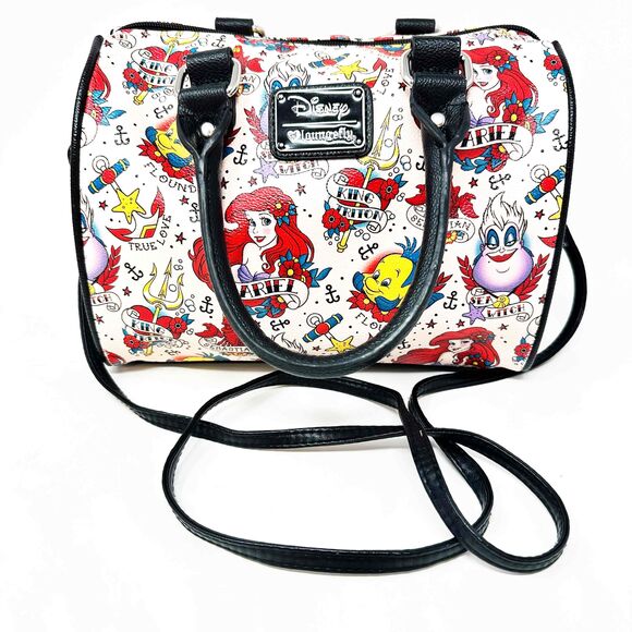 Loungefly Purse Crossbody Little Mermaid Disney Ariel Handbag Tattoo Rare NWOT